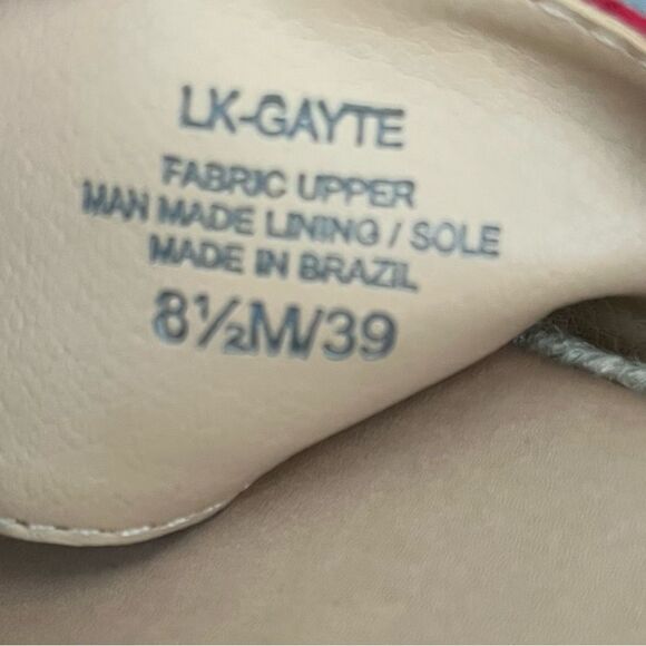 Lucky Brand Gayte Checked Seersucker Slide/Sandals-Garnet Women’s Sz 8.5 - Picture 8 of 8